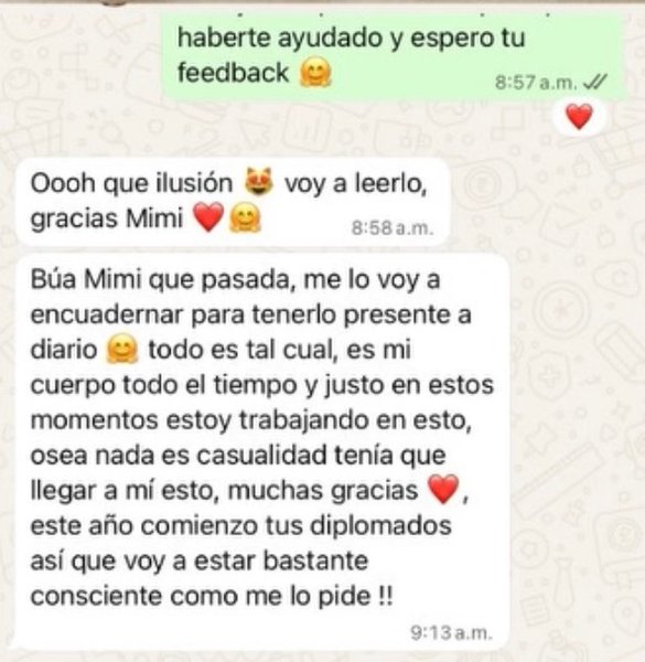Mensaje real de una mujer que trabajó con Andrea